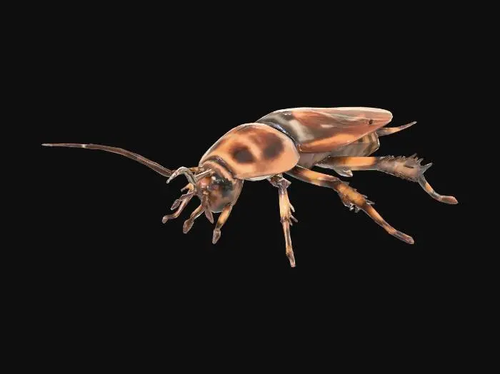 3D model for Pixelated Cockroach
