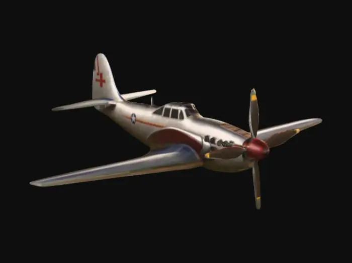 3D model for A 1940 style airplane