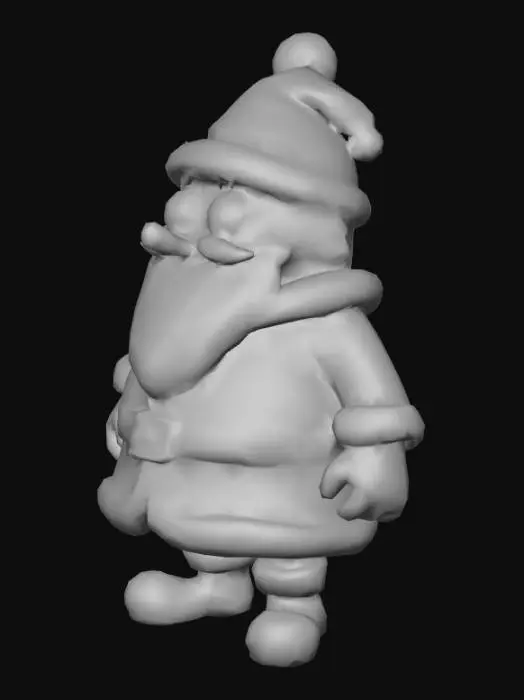 3D model for A 3d model of sponge bob wearing santa cloth