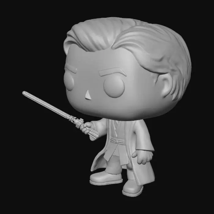 3D model for Jedi Funko Pop