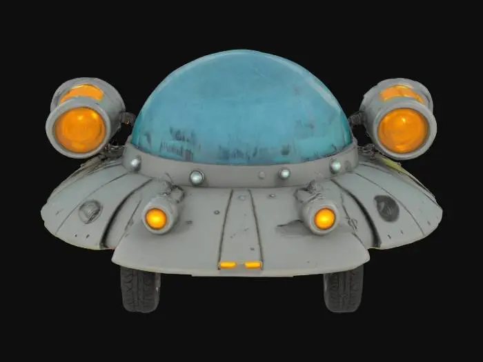 3D model for Rick and Morty Spaceship