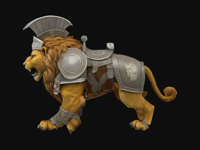 3D model for Roman Lion Mount