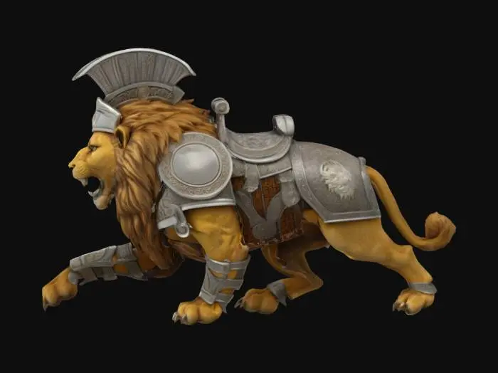 3D model for Roman Lion Mount
