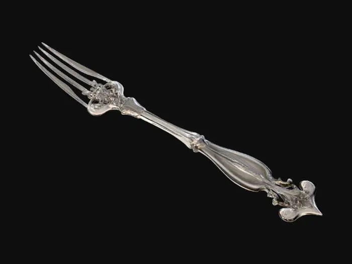 3D model for Ornate Silver Fork