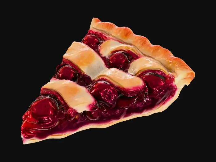 3D model for Cherry Pie Slice, #Thanksgiving#