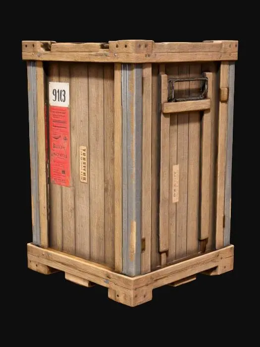 3D model for Wooden Cargo Crate