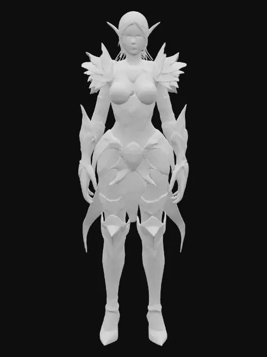 3D model for create a skimpy warcraft-style night elf armor set
