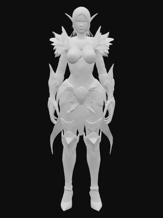 3D model for create a skimpy warcraft-style night elf armor set