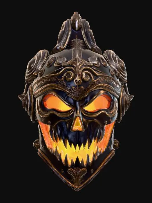 3D model for Cursed Knight  #Halloween2025#