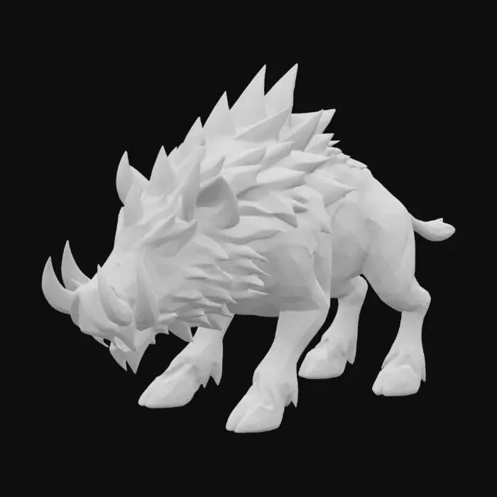 3D model for Frosted Boar Beast