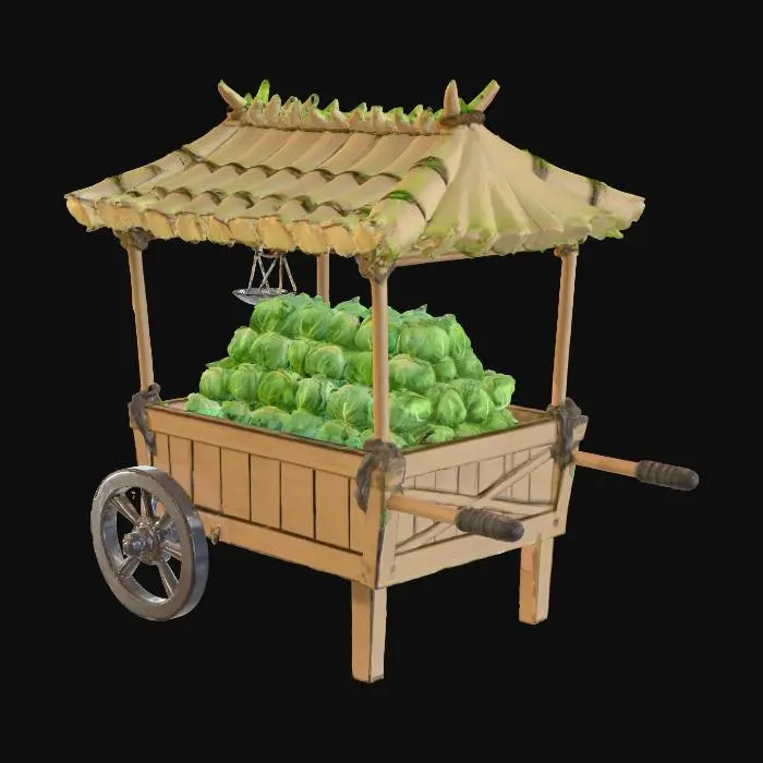 3D model for Cabbage Cart