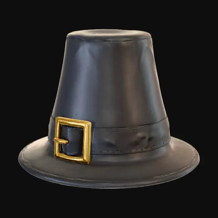 3D model for Pilgrim Hat, #Thanksgiving#