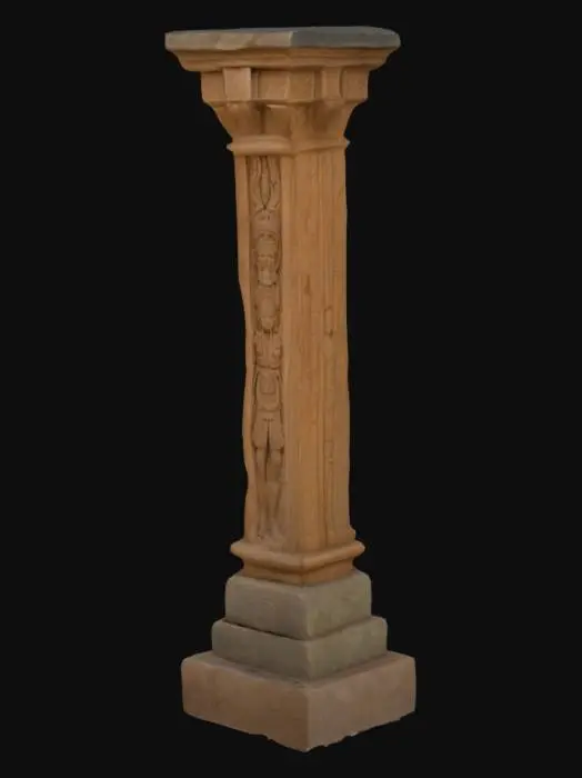 3D model for Ancient Sculpted Pillar