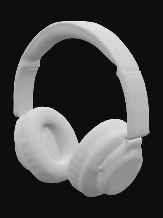 3D model for Ultra‑realistic product‑grade 3D model of NOVA over‑ear wireless headphones — futuristic, sleek, premium. Continuous slim headband (soft‑touch matte near‑black #111111), low‑profile oval earcups; memory‑foam cushions with breathable knit. Flush brushed‑aluminum hinges (fine anisotropy). Subtle Electric Cyan #00F5FF accent rings (non‑emissive). Wireless: no cables, no logos, no text; minimal seams, hidden fasteners. Clean, smooth, manifold geometry; subdivision‑friendly; logical parts: headband, L/R cups, L/R cushions, L/R hinges. PBR 4K textures (BaseColor, Roughness, Metallic, Normal, AO).