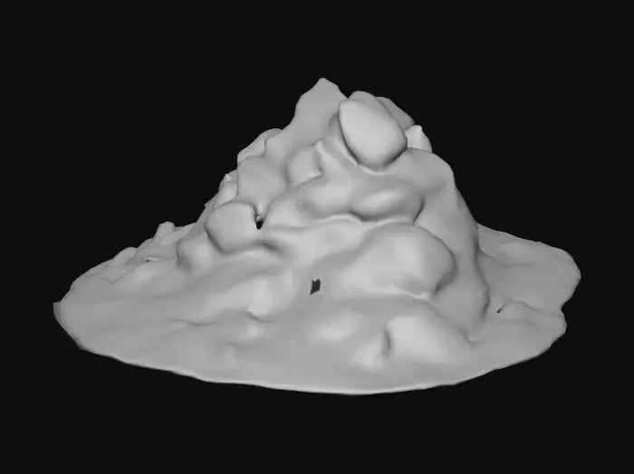 3D model for A large pile of coal