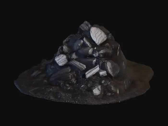 3D model for A large pile of coal