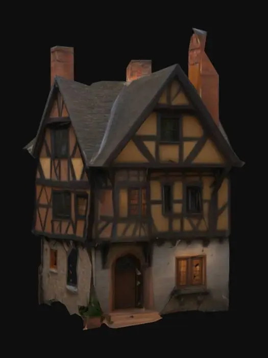 3D model for Charming Tudor Cottage