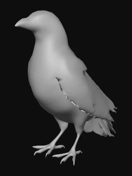 3D model for Raven Portrait