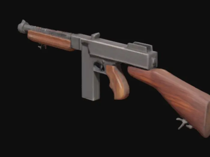 3D model for Thompson Submachine Gun