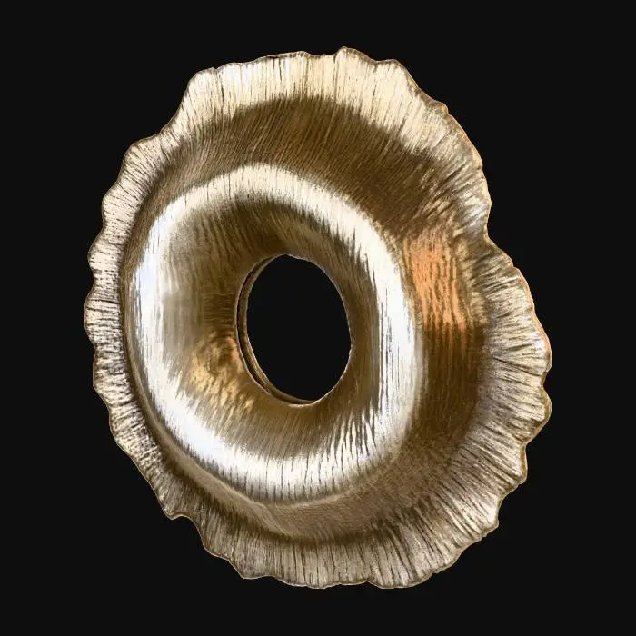 3D model for Golden Ripple Wall Art