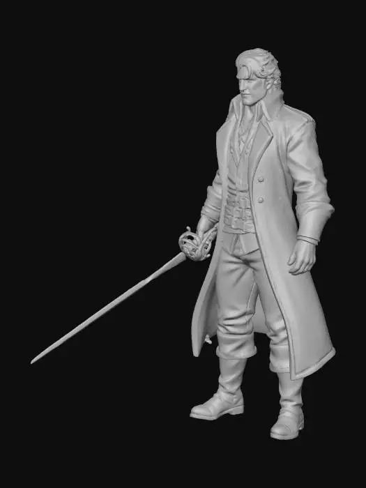 3D model for Male human swashbuckler
