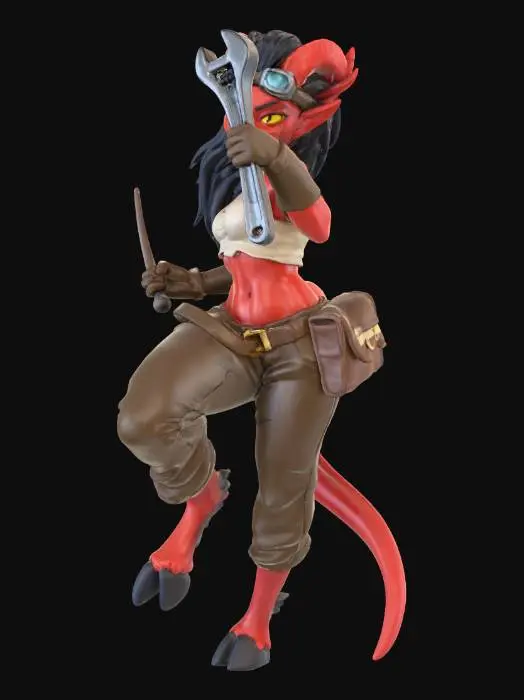 3D model for tiefling artificer