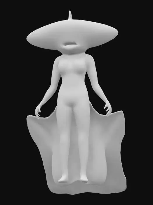 3D model for Hammerhead Shark Beach Glamour Sundress