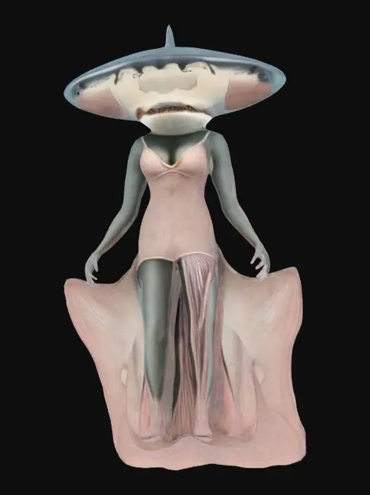 3D model for Hammerhead Shark Beach Glamour Sundress