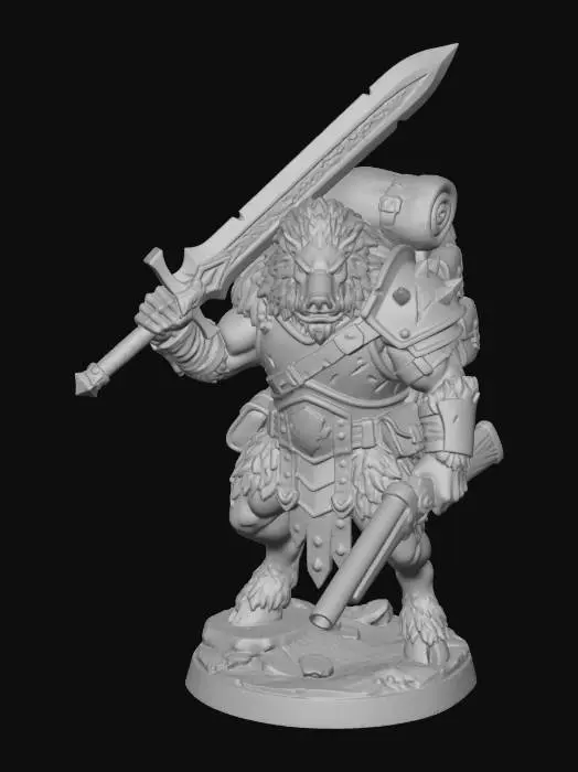 3D model for Manboarpig