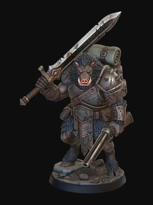 3D model for Manboarpig