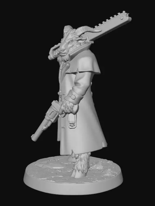 3D model for Angry Chainsaw Goat Marauder