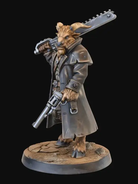 3D model for Angry Chainsaw Goat Marauder