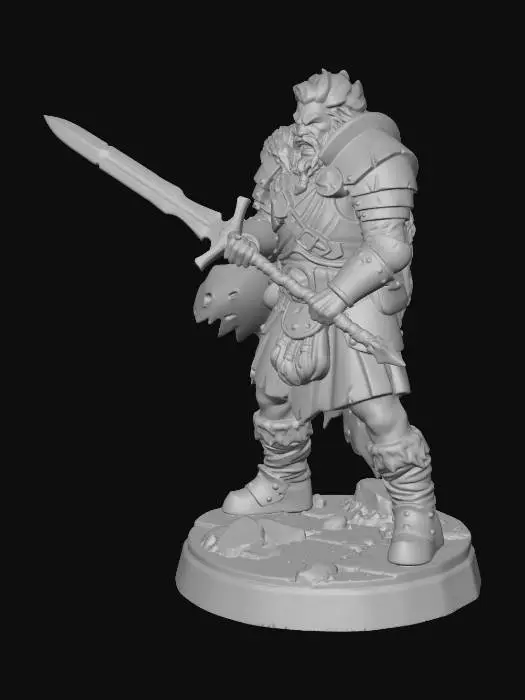 3D model for Redbeard Warlord