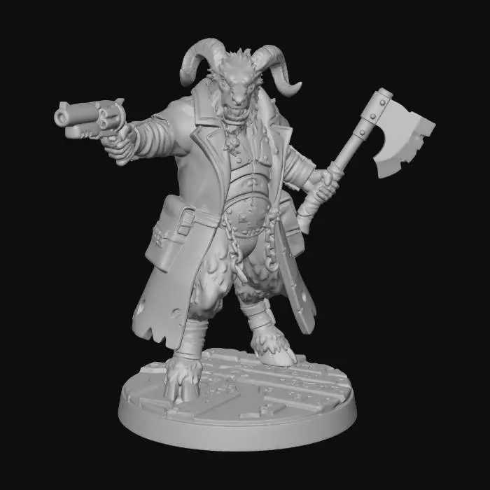 3D model for Horned Gunslinger