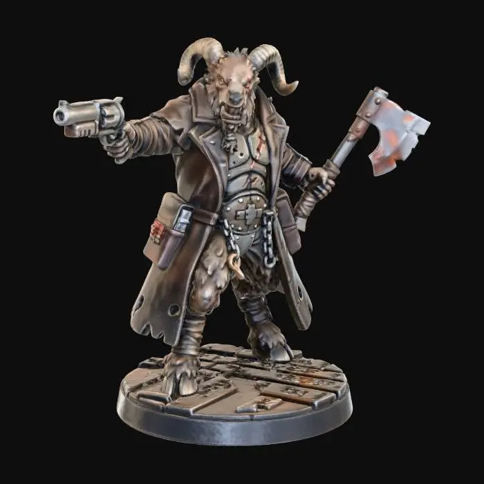 3D model for Horned Gunslinger