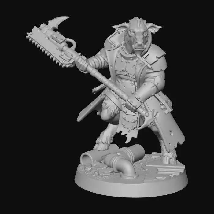 3D model for Rustbound Minotaur Warlord