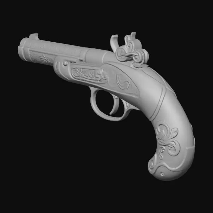 3D model for Antique Pistol Artistry