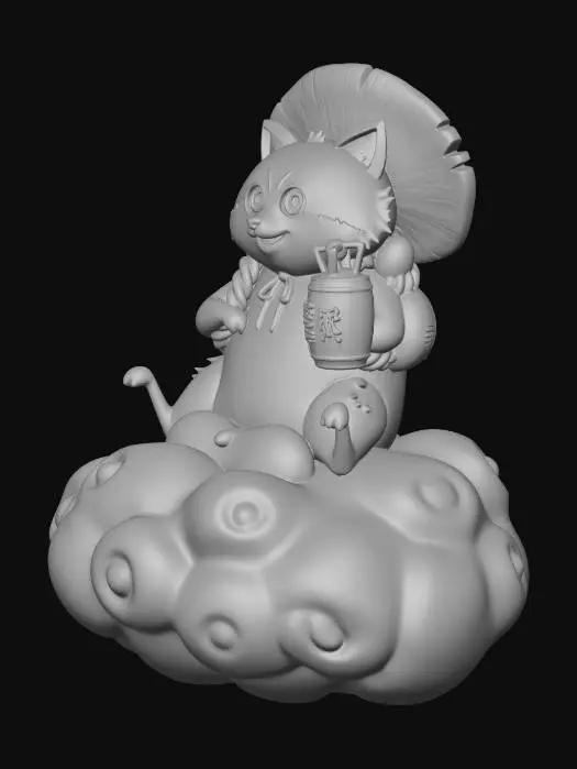 3D model for Moonlit Tanuki Dream