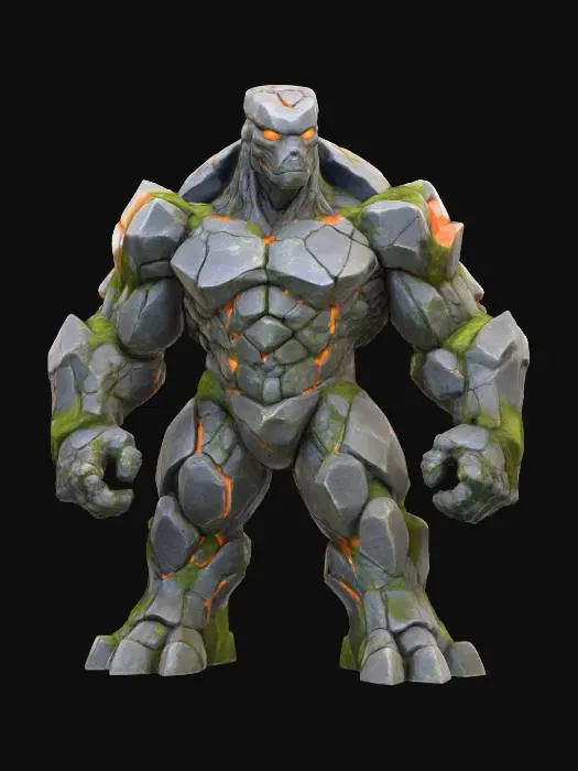 3D model for Golem of the Crystal Peak