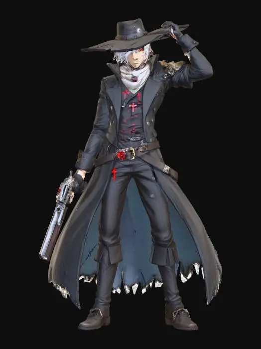 3D model for Gunslinger Mage