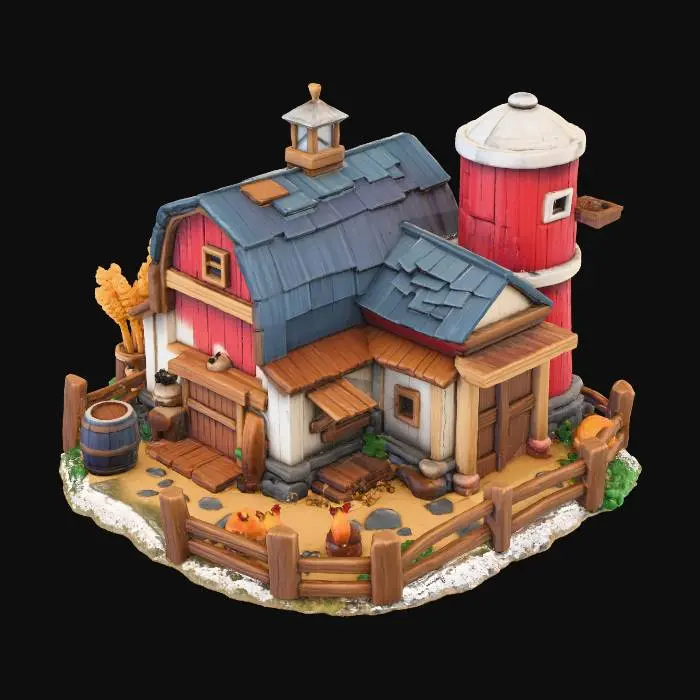 3D model for Rustic Farmstead