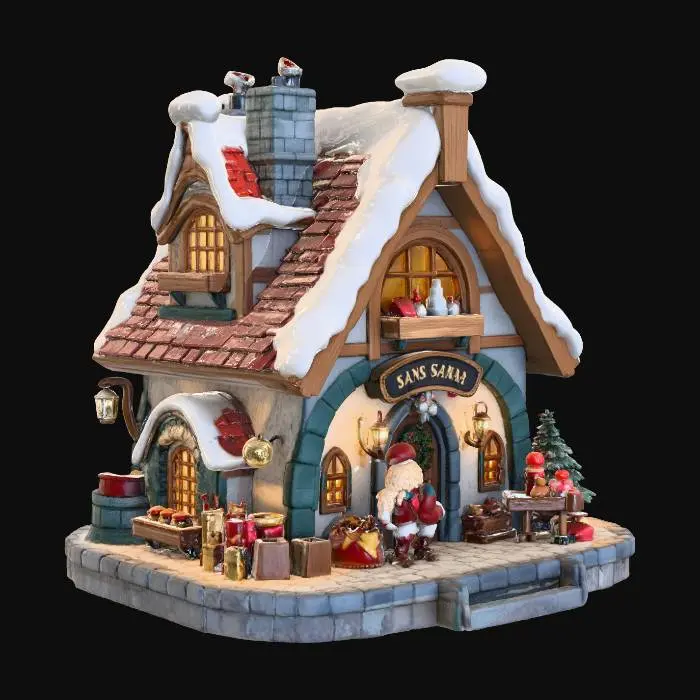 3D model for Santa's Workshop Retreat, #Christmas2025#