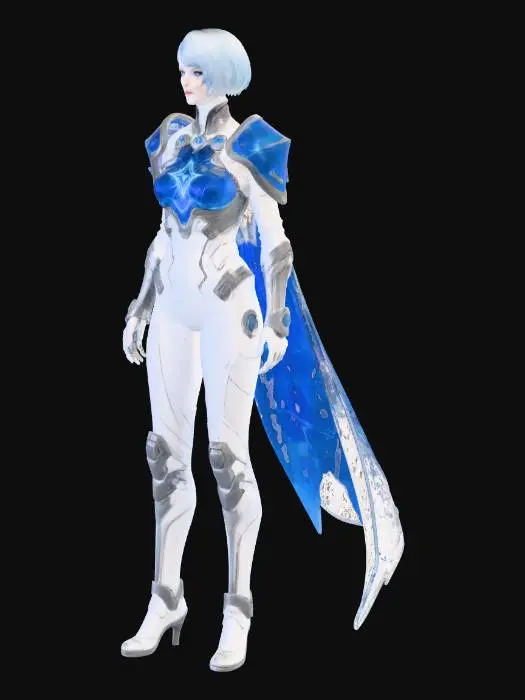 3D model for Azure Star Knight