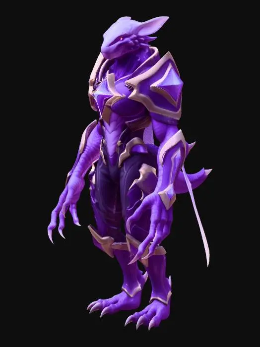 3D model for Starforged Wyrm Knight