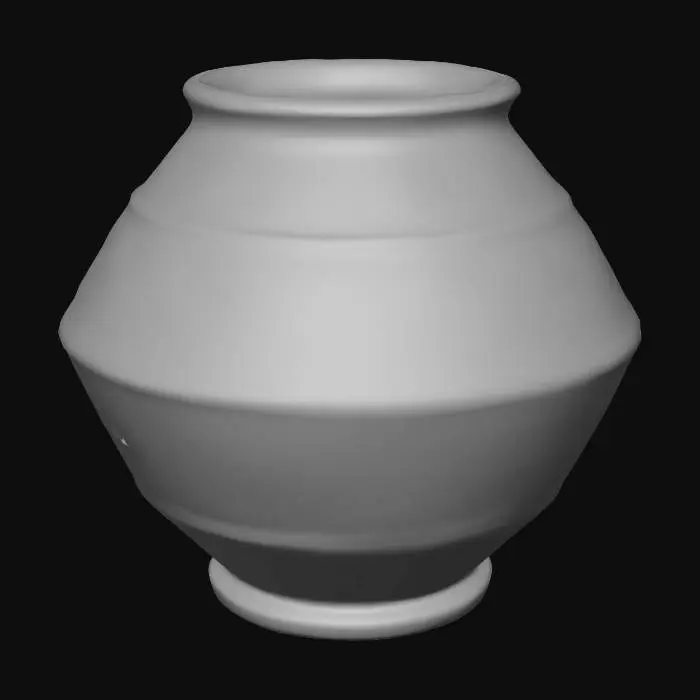 3D model for Painted ceramic pot