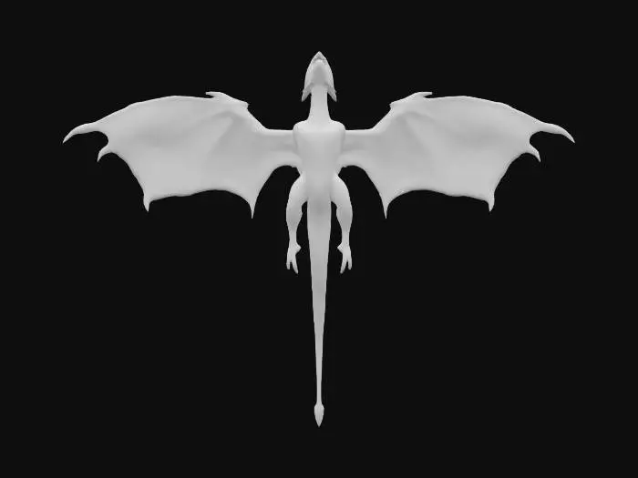 3D model for Dragon Silhouette