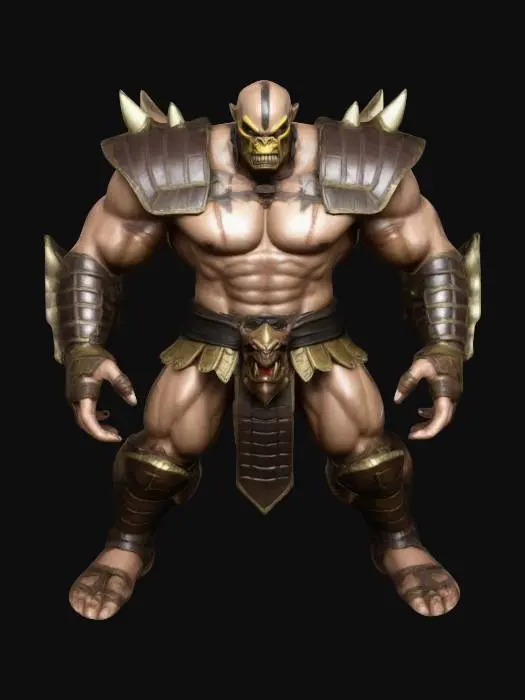 3D model for goro from mortal kombat, using shao Kahn armor