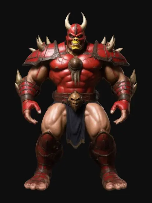 3D model for goro from mortal kombat, using shao Kahn armor