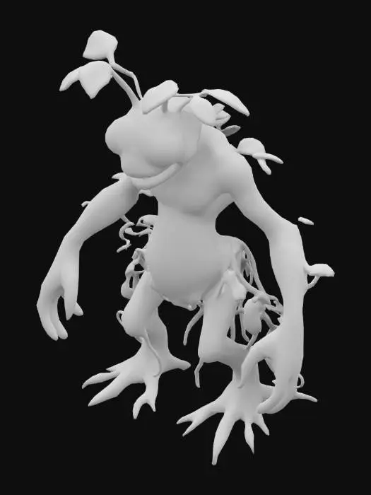 3D model for mandrake root monster