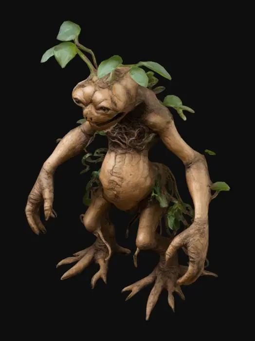 3D model for mandrake root monster